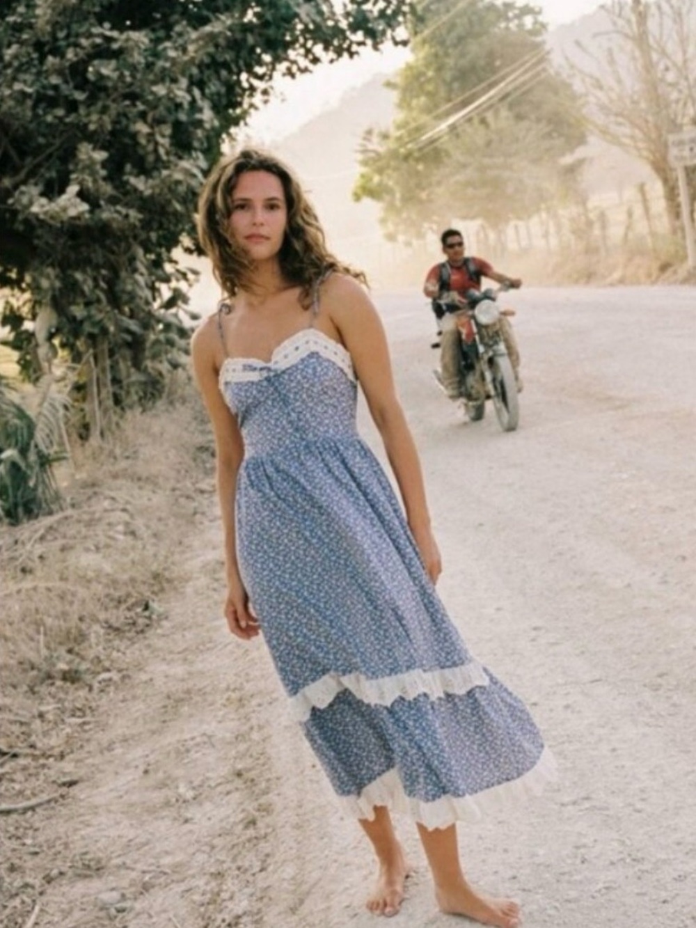 Christy Dawn - Emma Dress in Blue Calendula - Picture 2 of 5
